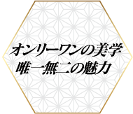 オンリーワンの美学　唯一無二の魅力