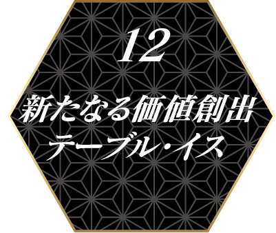 12.新たなる価値創出　テーブル・イス